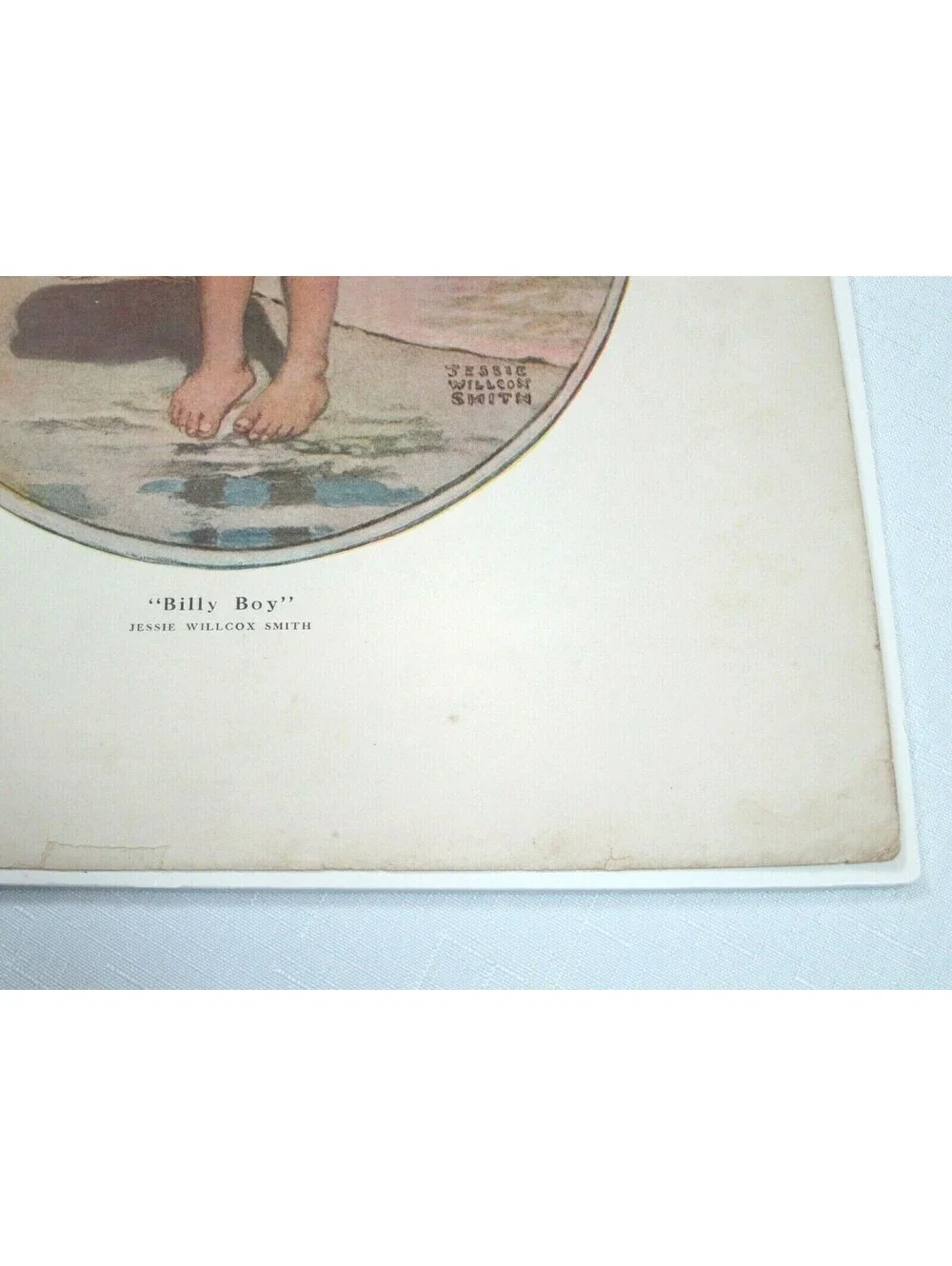 Antique 1914 Collier's Litho Art Print Billy Boy by Jessie Willcox Smith 15x12